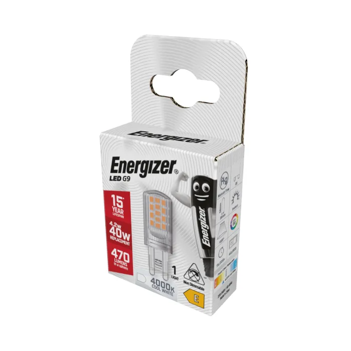 Energizer 4.2W G9 LED Capsule - 470lm - 4000K