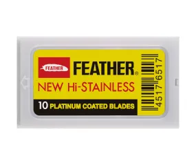 Feather Hi Stainless Double Edge Razor Blades (10pk)