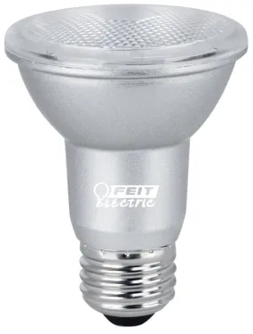 Feit Electric PAR20DM/950CA LED Lamp, Flood/Spotlight, PAR20 Lamp, 50 W Equivalent, E26 Lamp Base, Dimmable, Silver :EA: QUANTITY: 1