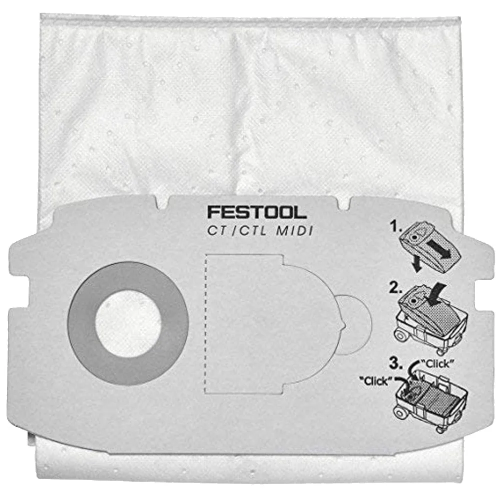 FESTOOL FESTOOL SELFCLEAN FILTER BAG SC FIS-CT MIDI/5 498411 FES498411