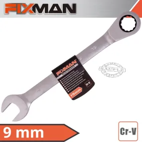 FIXMAN FIXMAN COMBINATION RATCHETING WRENCH 9MM FIX B1302