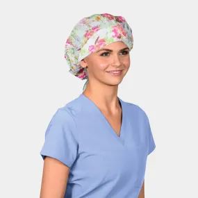 Garden Gala - Poppy Bouffant Medical Scrub Hats