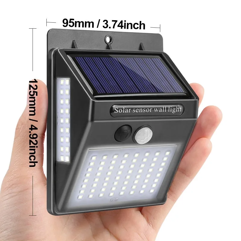 Garden Solar Lamp with PIR Motion Sensor LED