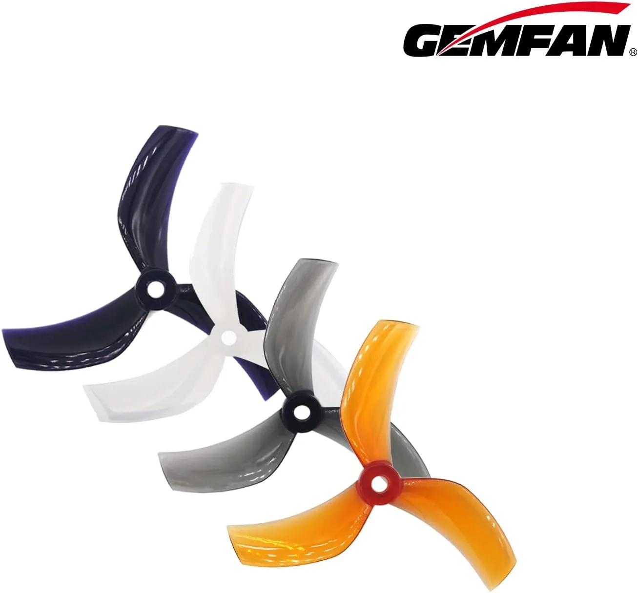 Gemfan D90 90mm 3.5" 3-Blade Ducted Cinewhoop Propeller (Set of 4) - Black