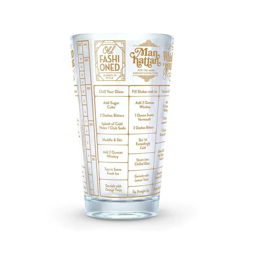 Good Measure - Whiskey Recipe Glass