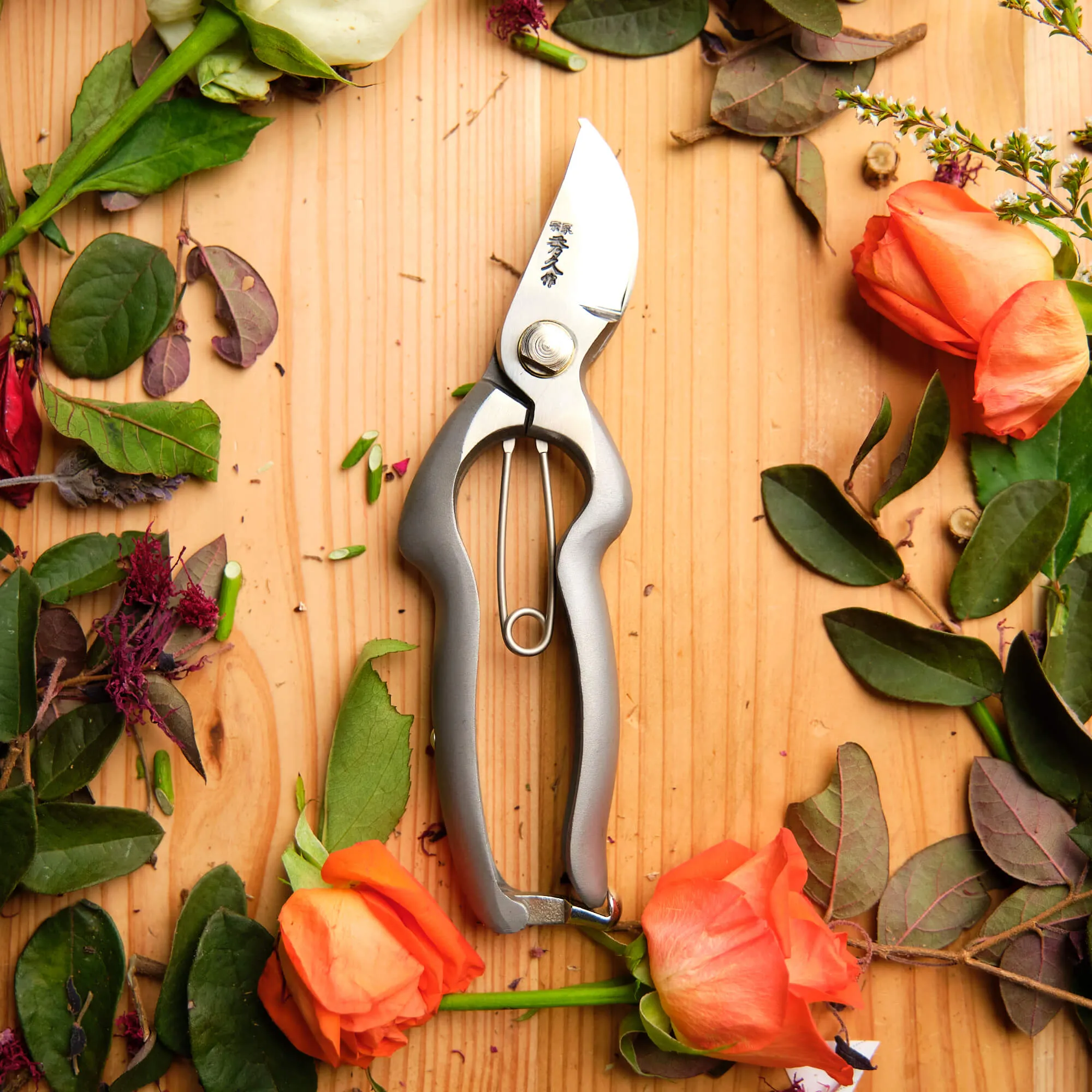 Handmade Stainless Steel Secateurs - 180mm