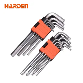 Harden 18Pcs Long Hex & Torx Key Wrench Set 540618