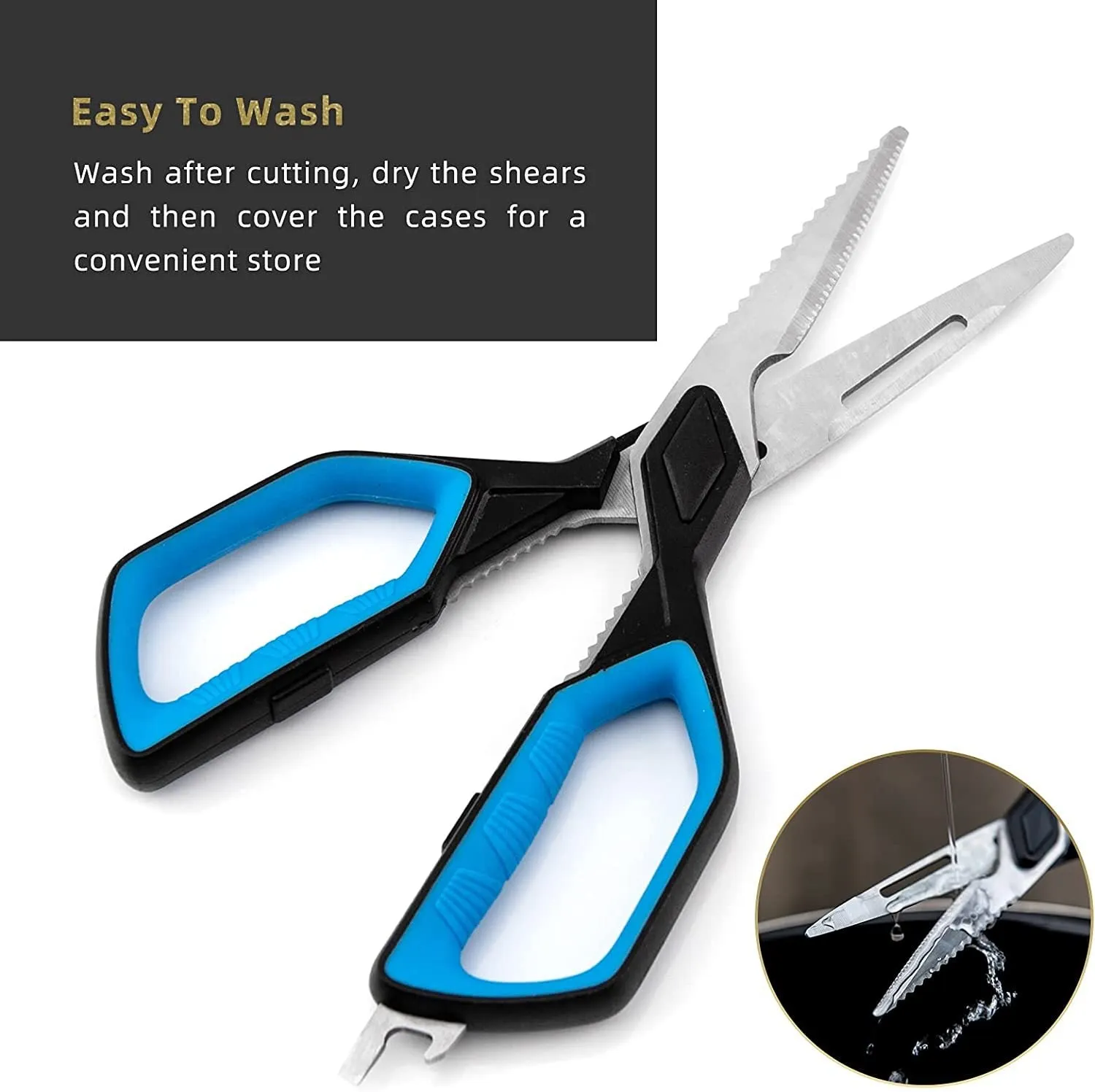 Heavy-Duty Utility Kitchen Shears with Micro-Serrated Blade – Ergonomic Handle, Detachable Design