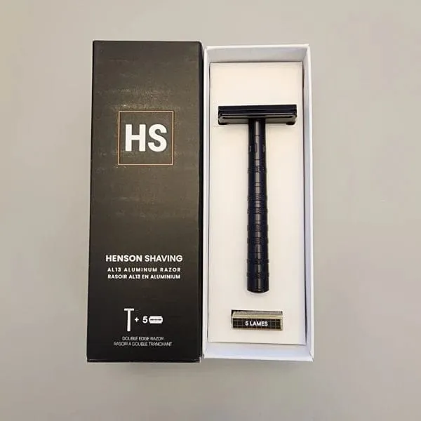 Henson Shaving AL13 Double Edge Razor (Jet Black) - Pre-Owned