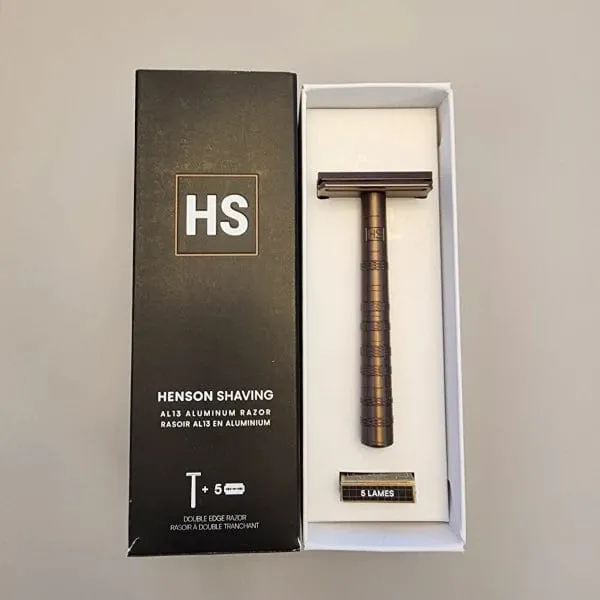 Henson Shaving AL13 Double Edge Razor (Tan) - Pre-Owned