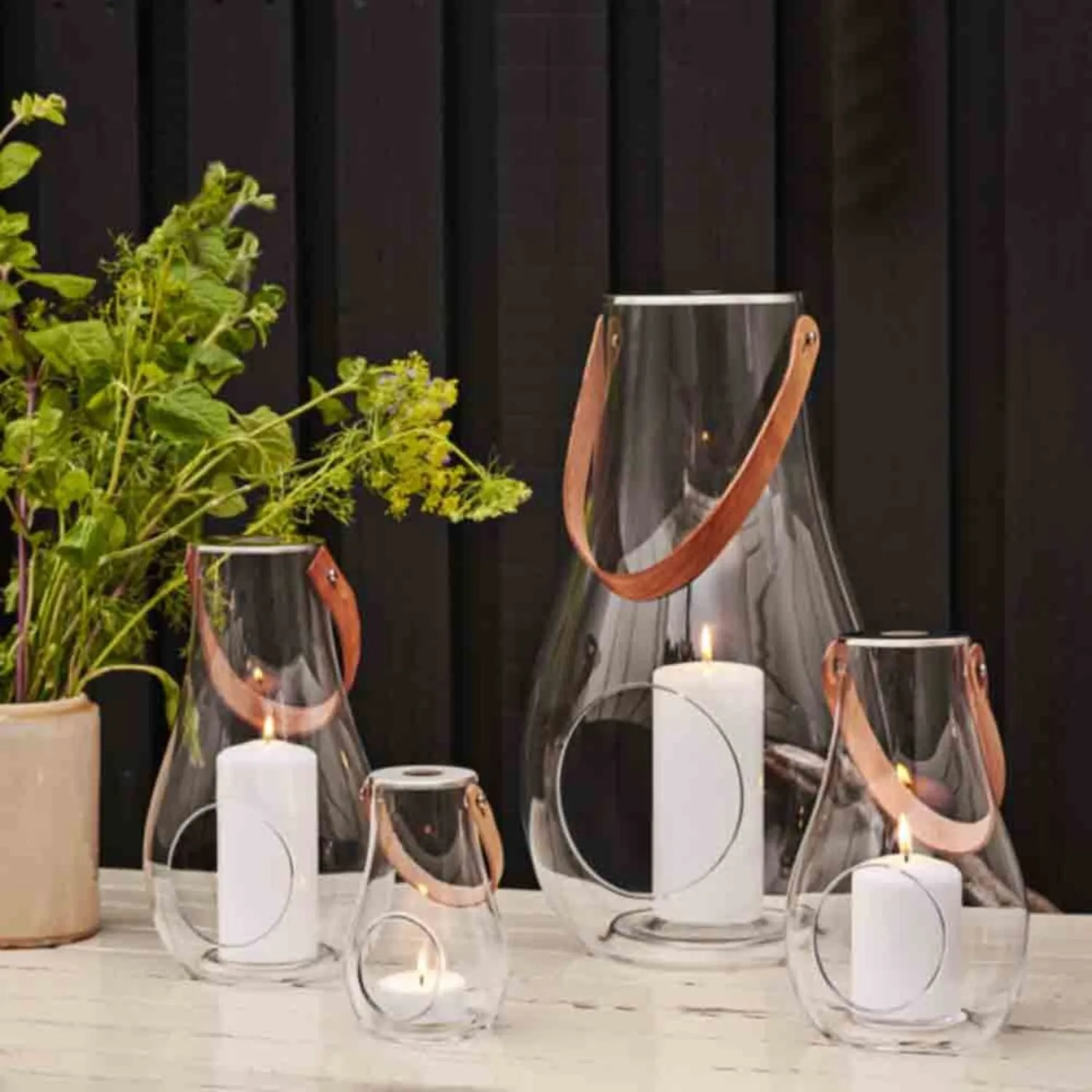 holmegaard | design with light lantern | clear 29cm