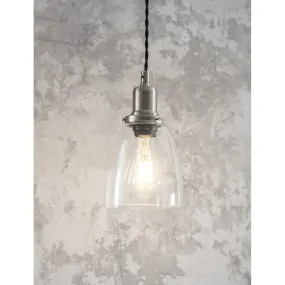 Hoxton Domed Pendant Light - Satin Nickel