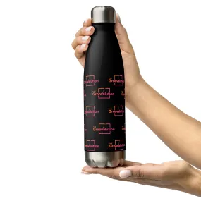 Insulated Designer Groovalution Shield Stainless Steel Water Bottle