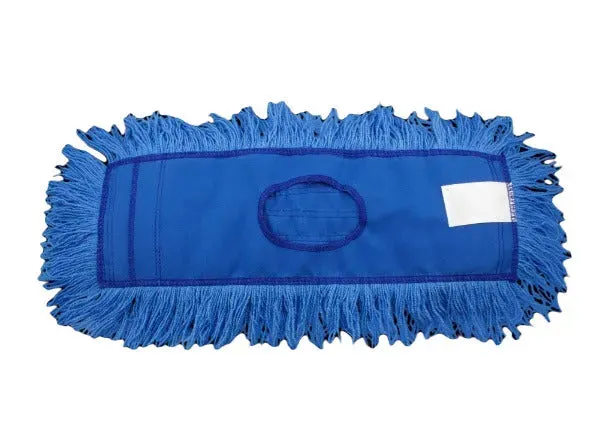 JaniMop Twisted Dust Mop Head, Blue, 72" x 5" (1 Each)