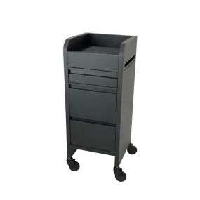 Joiken Fusion 4 Drawer Trolley with Click'n Clean Wheels - Black