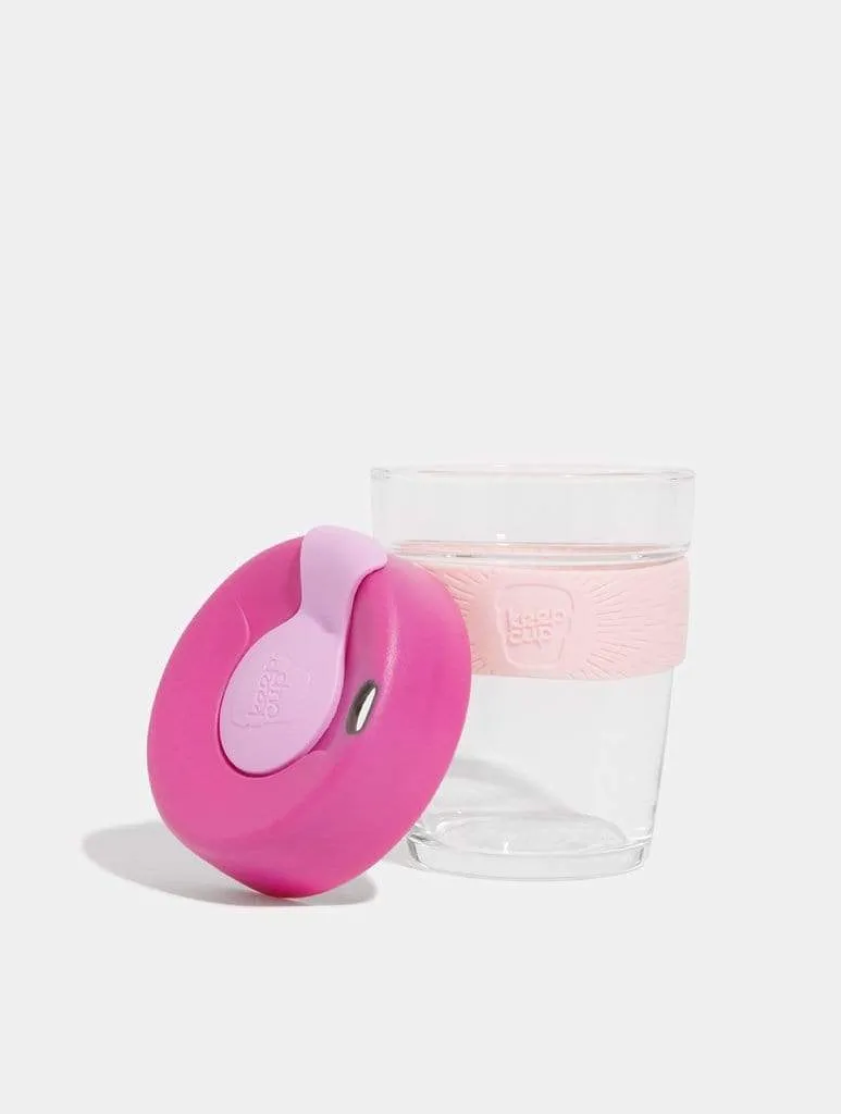 KeepCup Brew Glass Coffee Cup Pink - 340ml