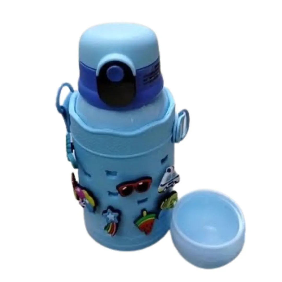 Kids Activity Filled Insulated Water Bottle With Silicone Cover