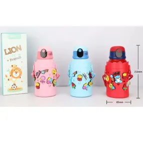 Kids Activity Filled Insulated Water Bottle With Silicone Cover