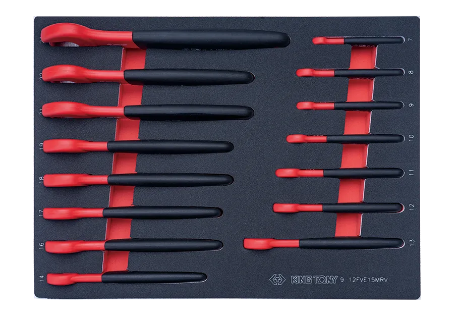 King Tony | Wrench Set VDE Insulated Open End 15Pc Eva