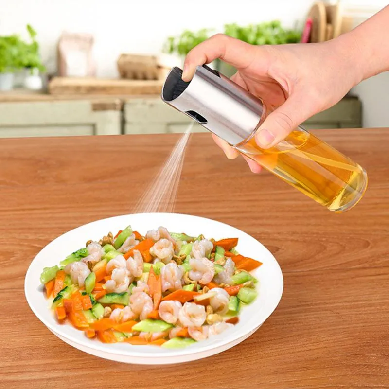 Kitchen Glass Olive Oil Sprayer Oil Spray Empty Bottle Vinegar Bottle Oil Dispenser for Cooking Salad BBQ Kitchen Baking