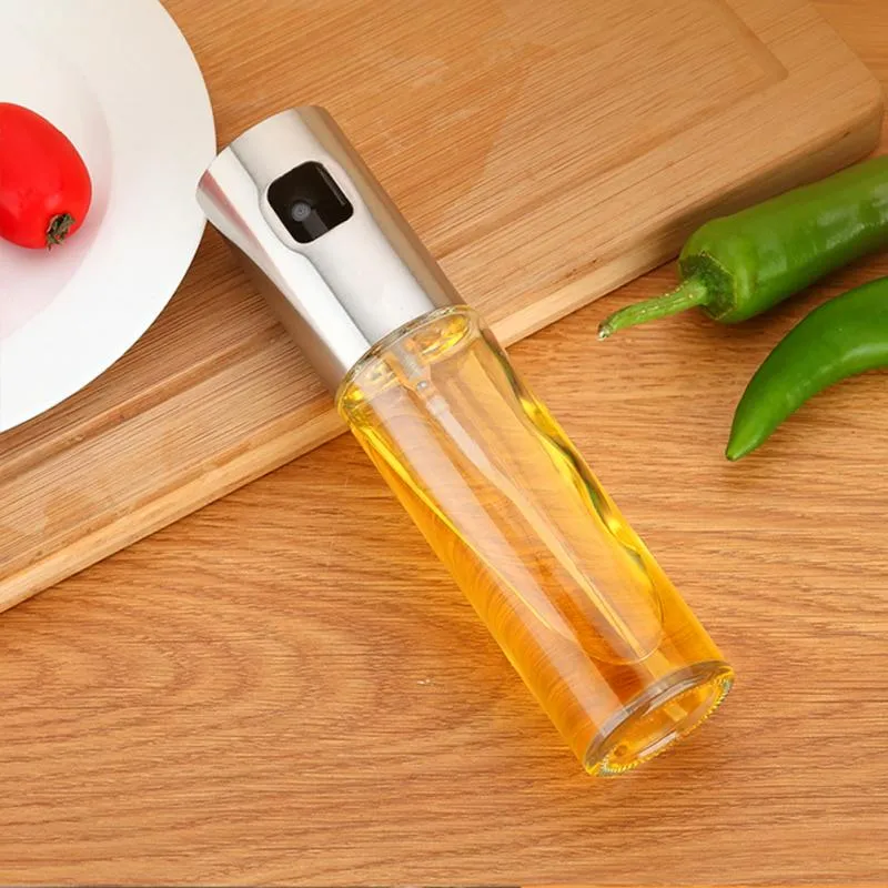 Kitchen Glass Olive Oil Sprayer Oil Spray Empty Bottle Vinegar Bottle Oil Dispenser for Cooking Salad BBQ Kitchen Baking