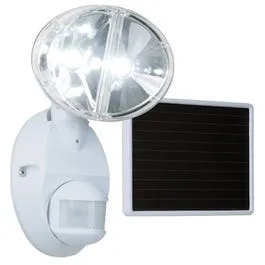 LED Solar Flood Light, Motion-Activated, White