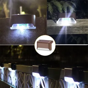 LED Waterproof Outdoor Solar Powered LED Step Light Solar Deck Lights