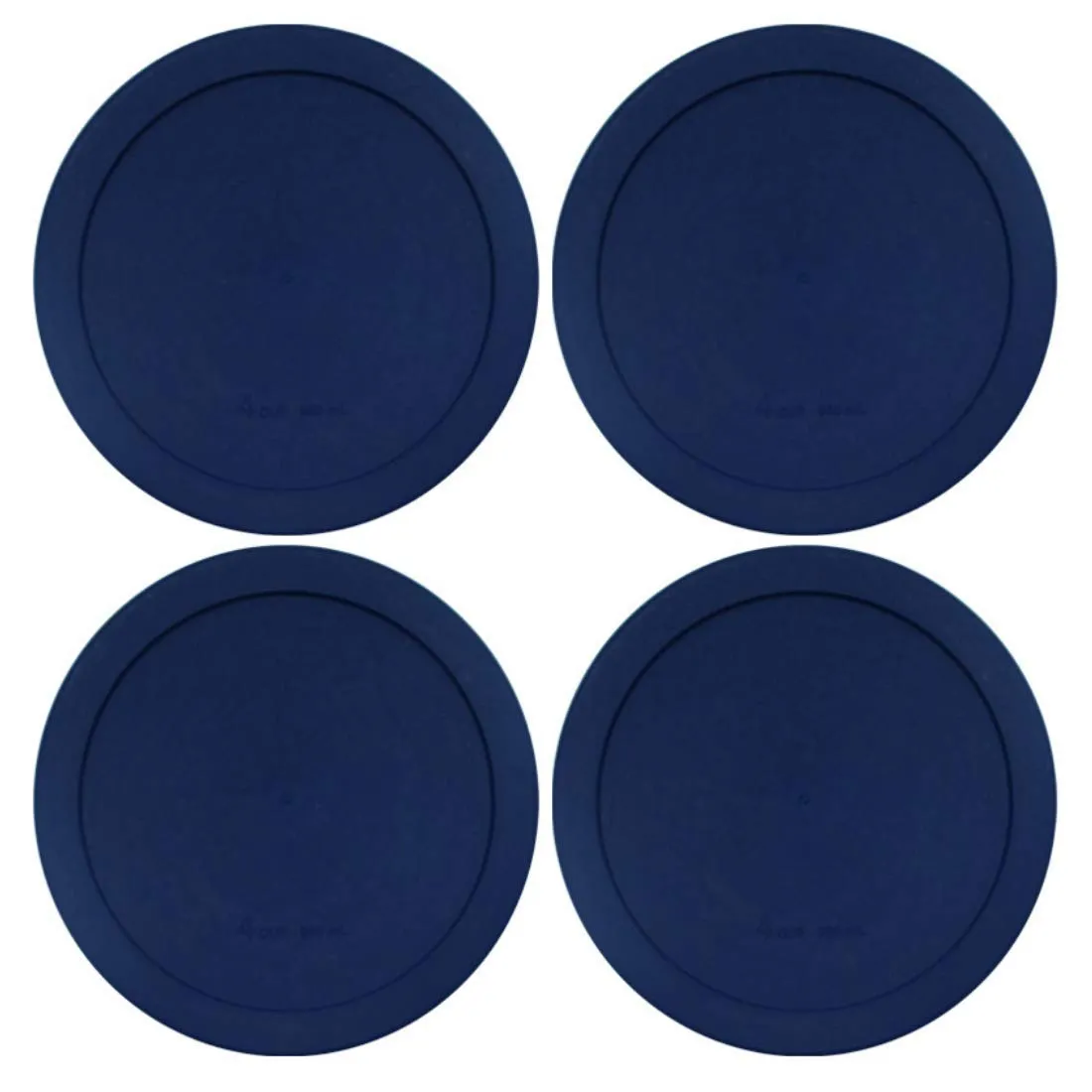 Lids for Pyrex and Anchor Round Glass Containers Works For 6/7 Cups(6-Cups, Blue-4 PACK