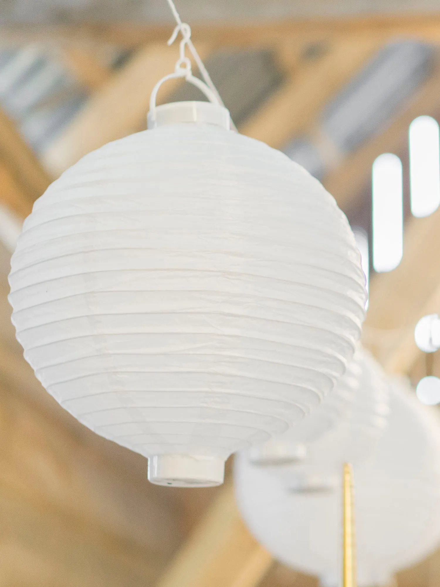 Light-up Paper Lantern White 30cm