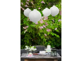 Light-up Paper Lantern White 30cm