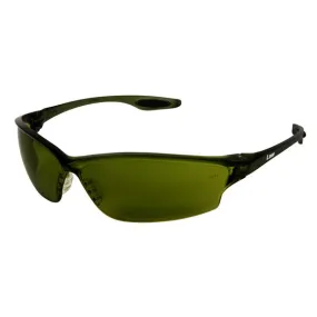 LW2150 MCR Safety Law LW2 Series Safety Glasses, Green Lens