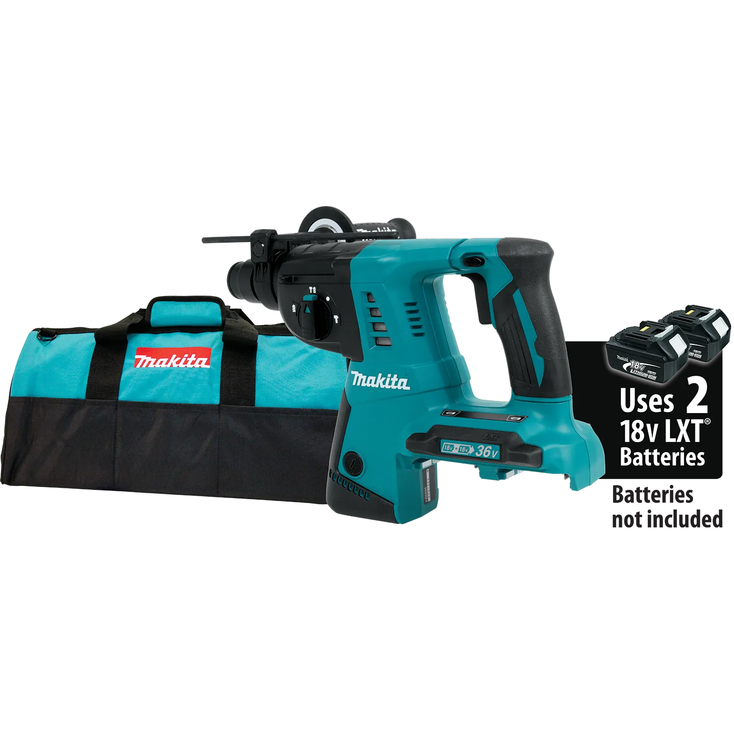 Makita 18V X2 LXT? Lithium-Ion (36V) Cordless 1 in. Rotary Hammer (Tool Only) - XRH05Z