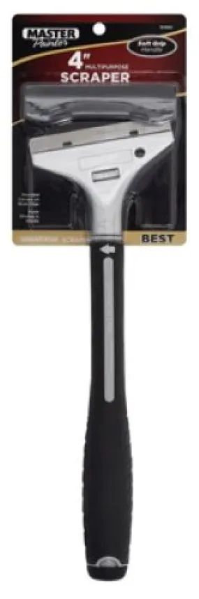 Master Painter MP WPS 12" Inch Long Handle 4" Wide Blade Wall Stripper / Scraper - Quantity of 4