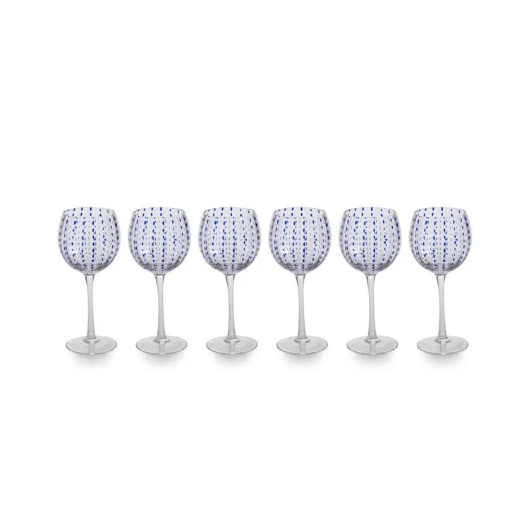 Mavi 8.5" Tall Wine Goblets Set of 6