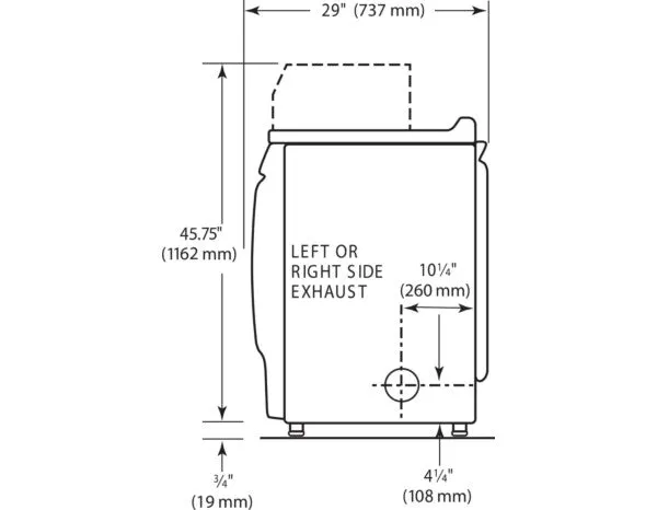 Maytag MDE28PRTGW 10.5kg Front Loader Electric Vented Dryer