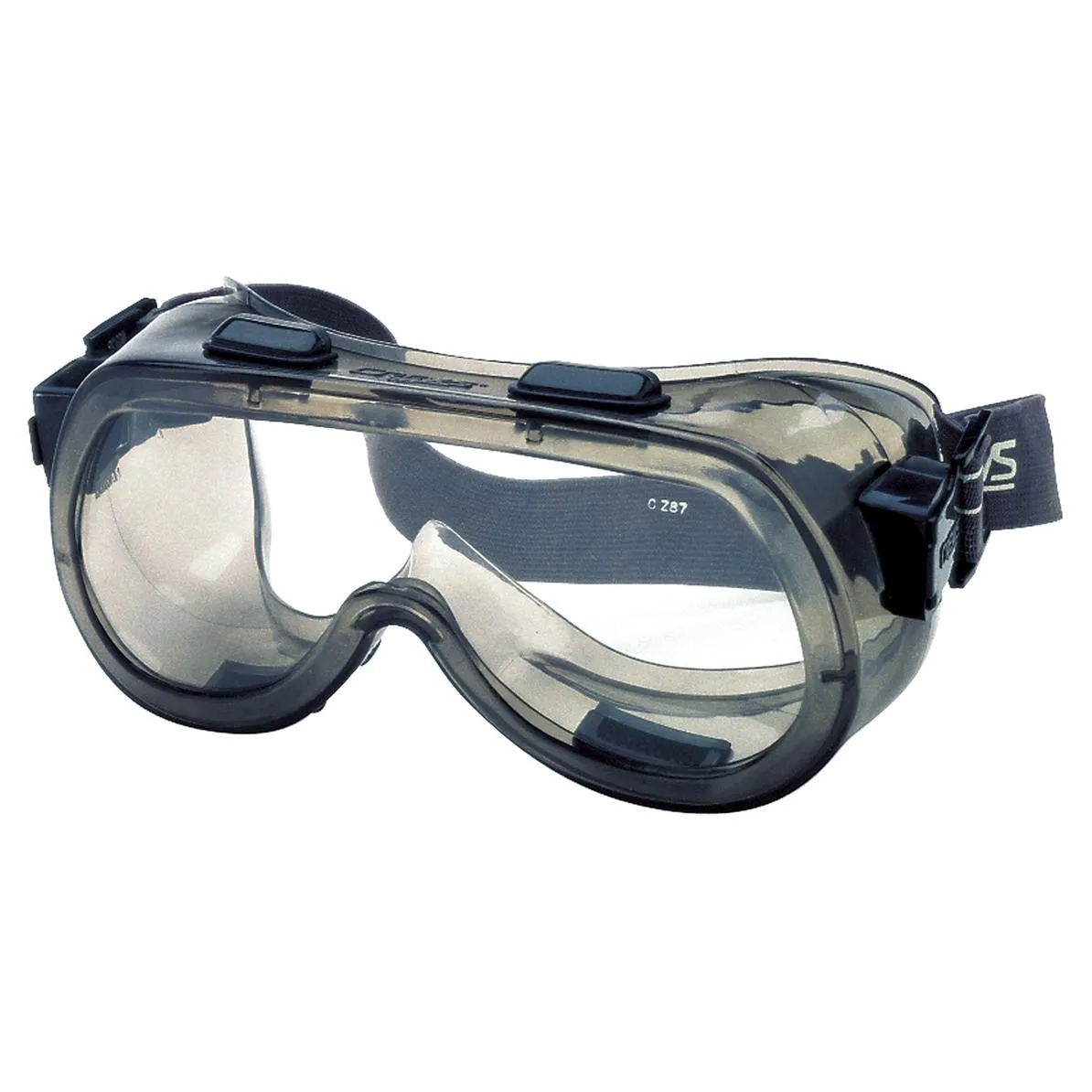 MCR Safety 24 Safety Goggles - Smoke Frame - Clear Lens - 2400