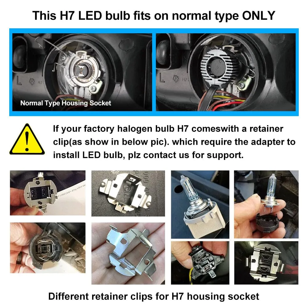 N11 Standard Series | H7 LED Bulbs Cost-Effective 60W 13000LM 6500K White | 2 Bulbs