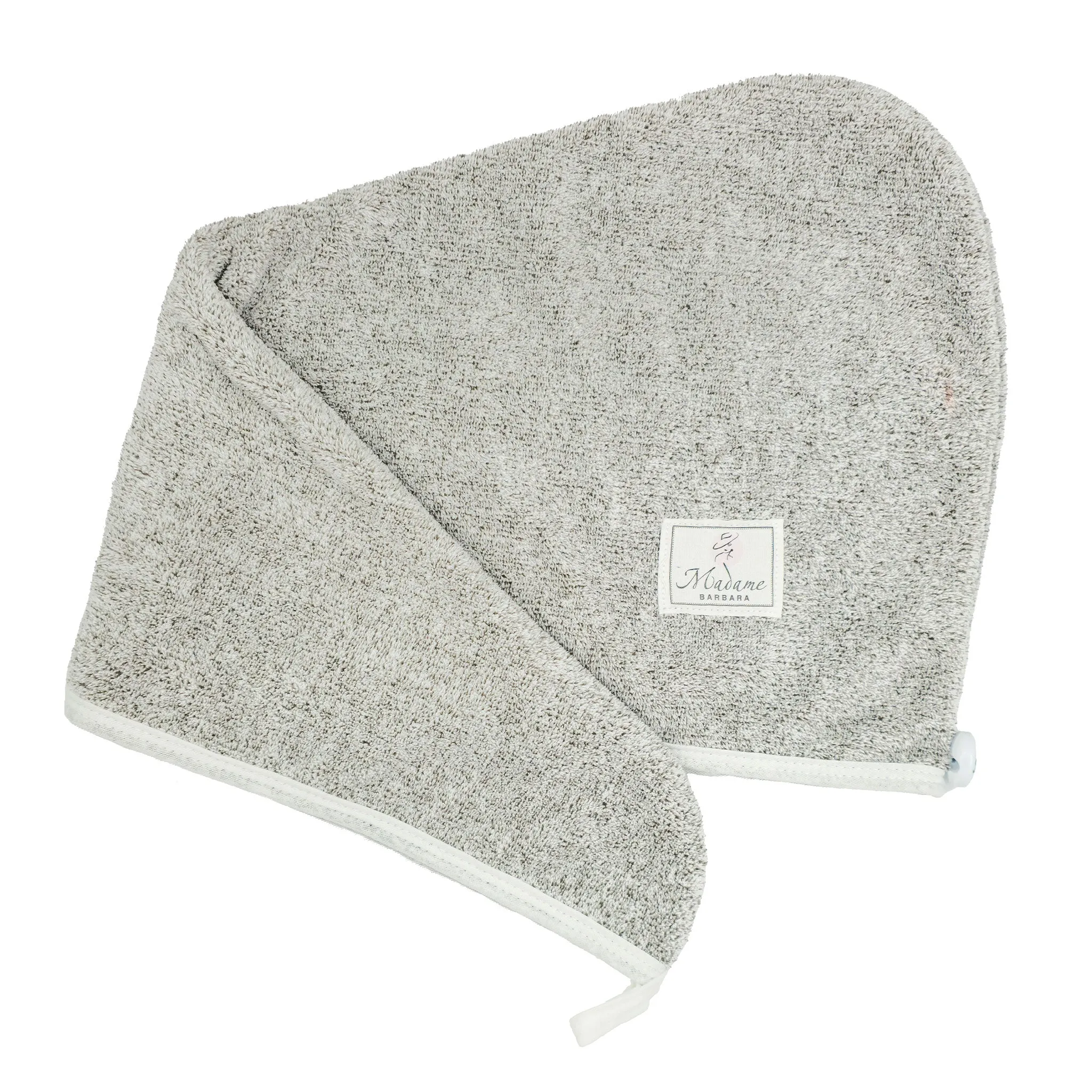 Organic Bamboo Hair Drying Towel - Grey