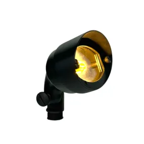 Ovale Solid Cast Brass Flood Light Black