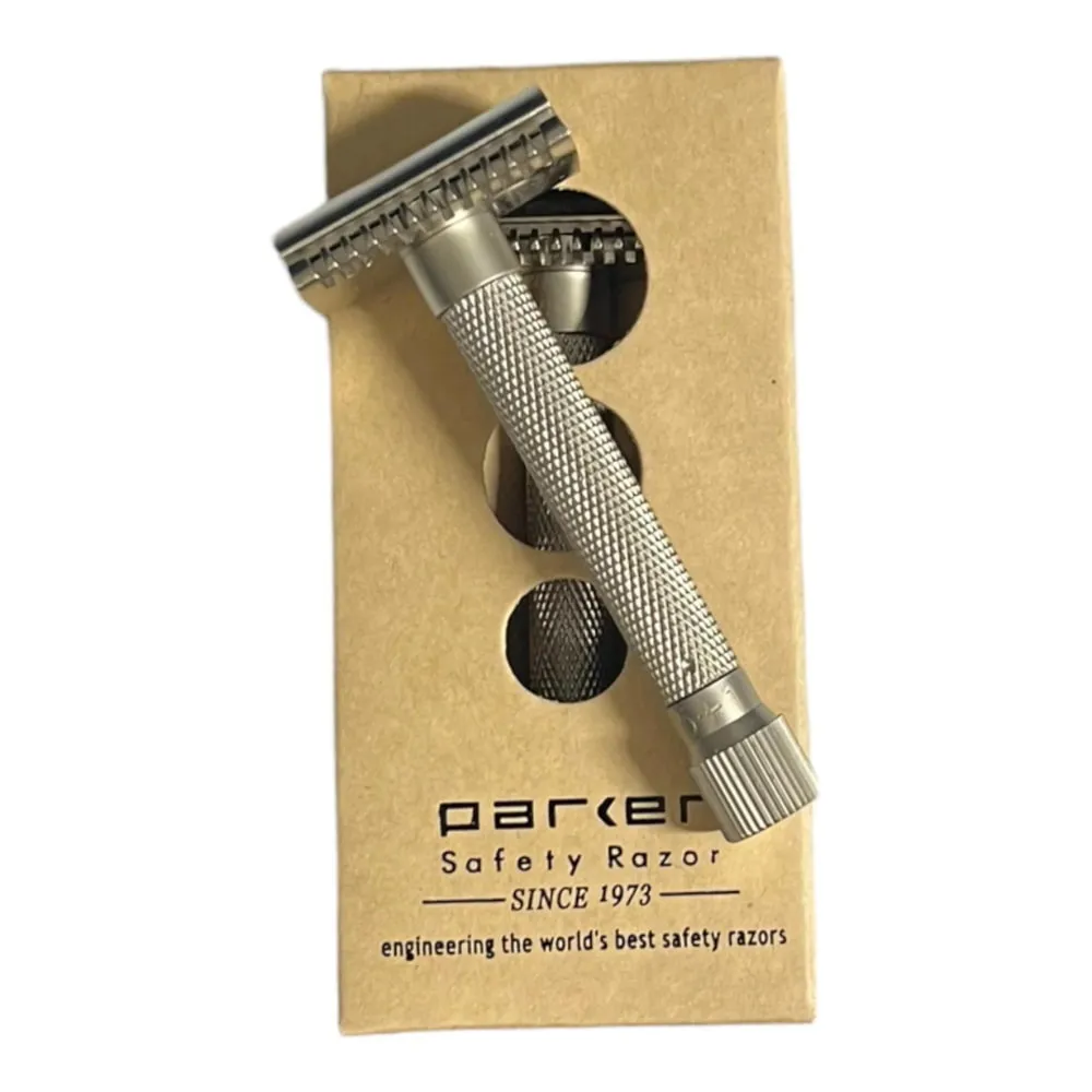 Parker Variant Adjustable Open Comb Safety Razor Chrome