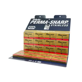 Perma-Sharp - Double Edge Razor Blades - 100 Pack