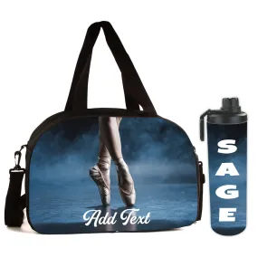 Personalized Full Color Sport Duffel Bag W/ Optional Water Bottle - Ballet