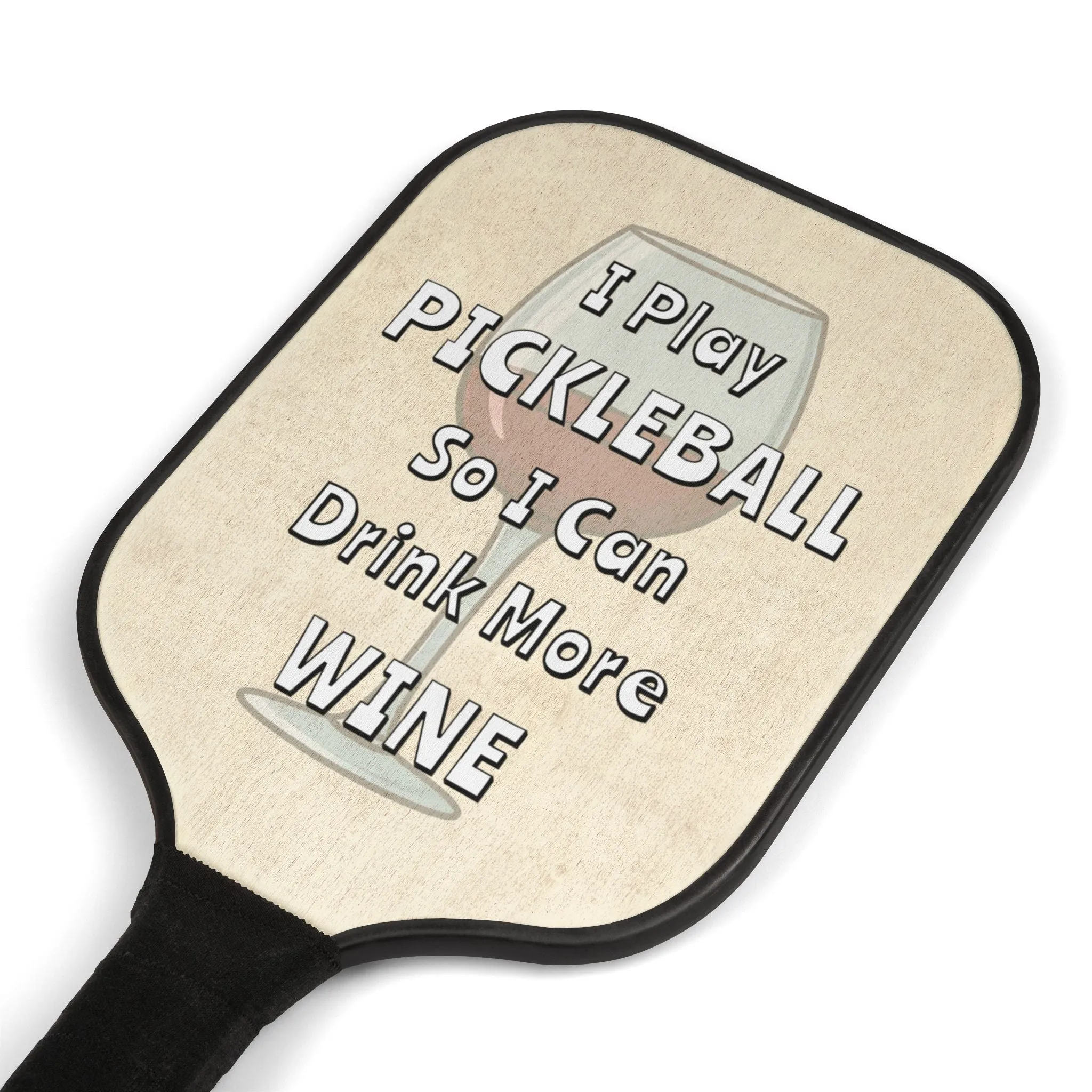 Pickleball Paddle Set - Funny Pickleball Wine Lover Gift Pickleball Paddle Set