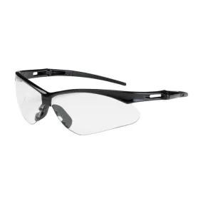 PIP Anser 250-AN-10110 Semi-Rimless Safety Glasses with Anti Scratch, Black Frame, Clear Lens, One Size, 1 Pair