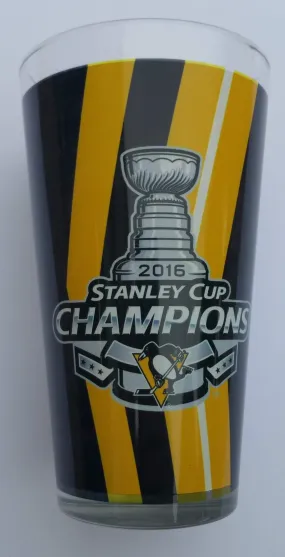 Pittsburgh Penguins 2016 NHL Stanley Cup Champions Trophy Pint Glass (16 oz)