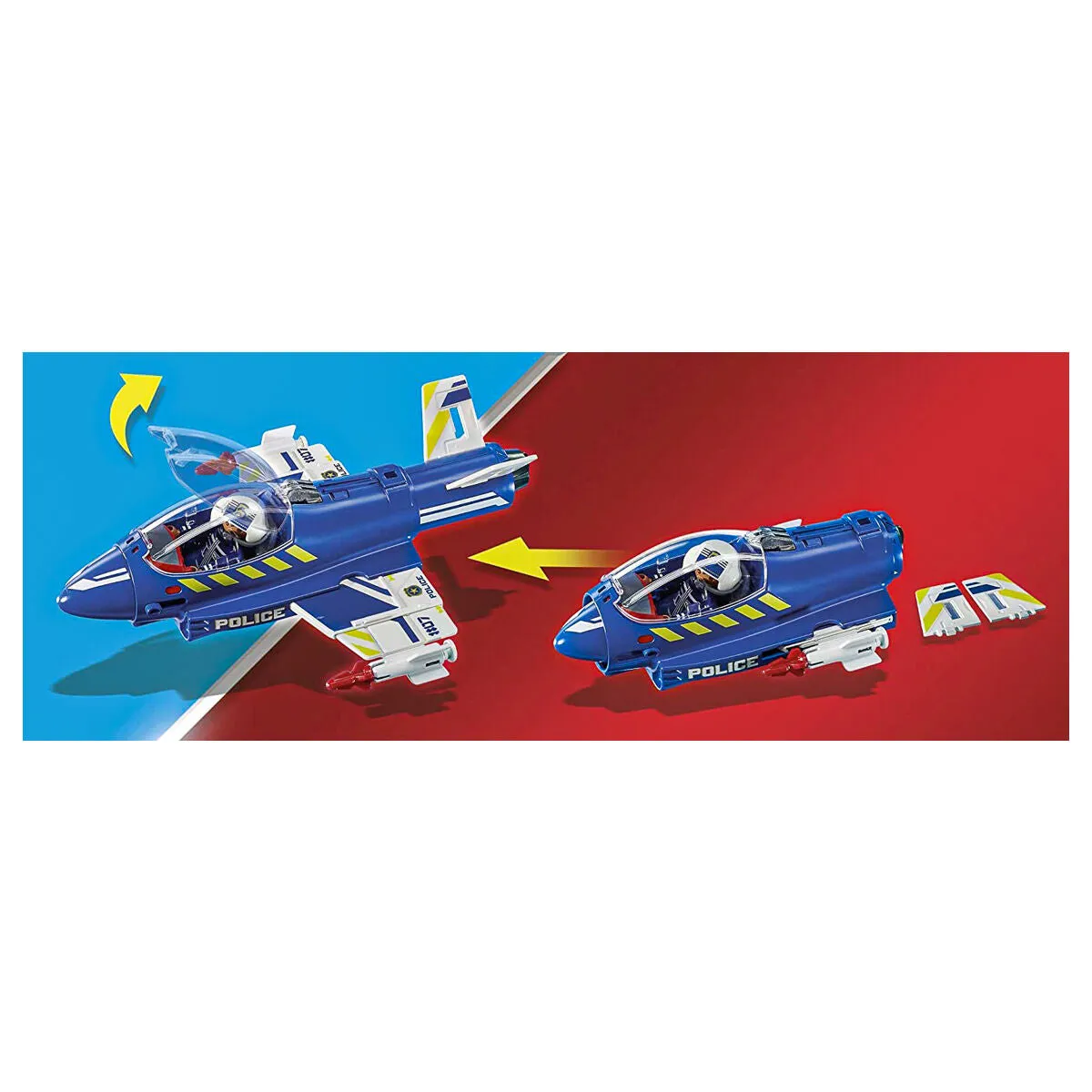 Playmobil City Action Police Jet with Drone Set