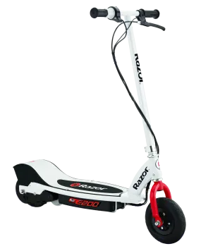 Razor E200 Electric Scooter - White/Red