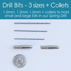 Replacement Drill Bits - 3 Sizes   Collets