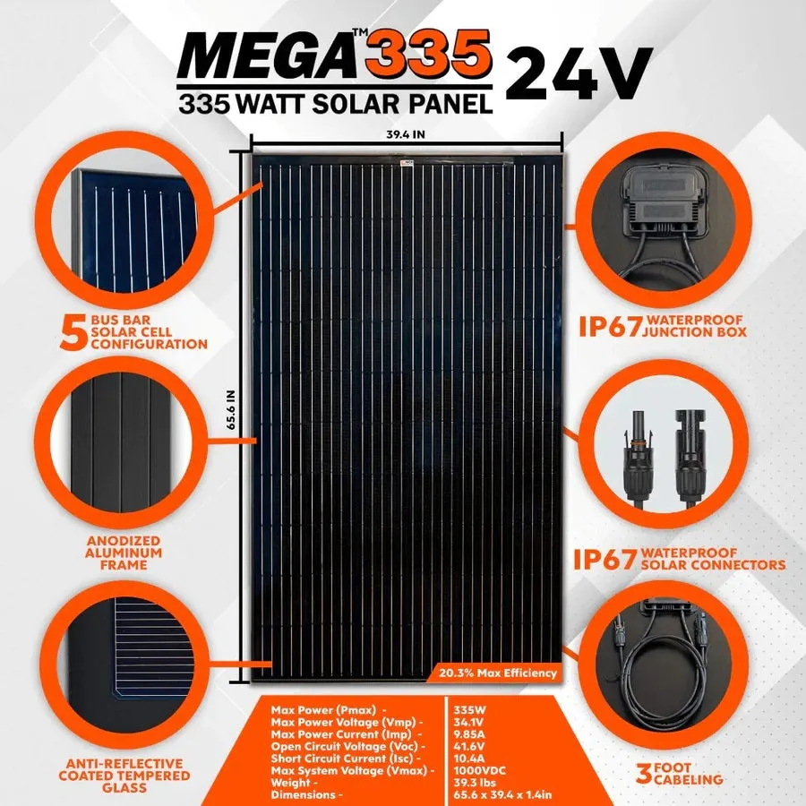 Rich Solar MEGA 335 Watt Monocrystalline Solar Panel