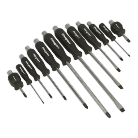 Screwdriver Set 12pc Hammer-Thru